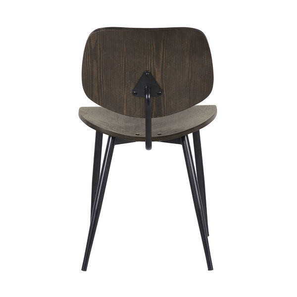 Miki Walnut with Black Powder Coat Dining Chair, image 5