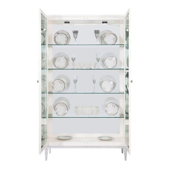 Silken Pearl Calista Curio Cabinet, image 1