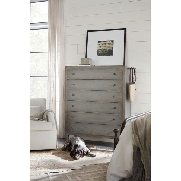 Ciao Bella Gray 45-Inch Six-Drawer Chest, image 3