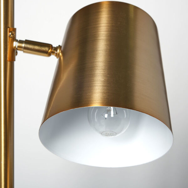 Sanders Gold 62-Inch Height Three-Light Floor Lamp, image 4