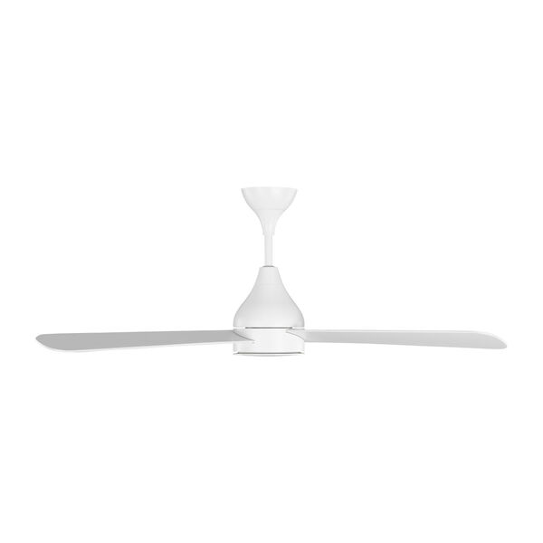 Streaming Smart Matte White 52-Inch Indoor/Outdoor Integrated LED Ceiling Fan with Remote Control and Reversible Motor, image 4