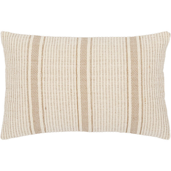 Camden Camel and Beige 18-Inch Pillow, image 1