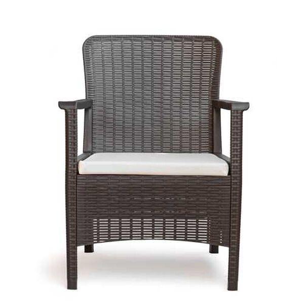 Orlando Outdoor Armchairs with Cushion, Set of Two, image 3