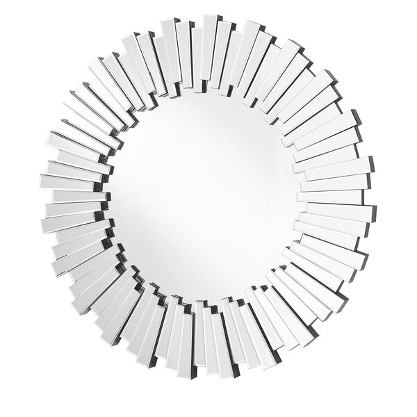 Sparkle Glass 39-Inch Round Mirror, image 1