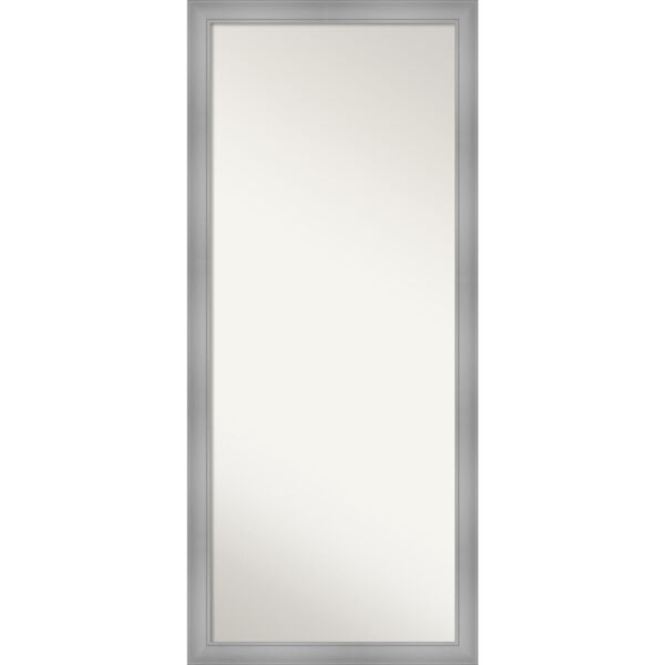 Flair Brushed Nickel 28W X 64H-Inch Full Length Floor Leaner Mirror, image 1