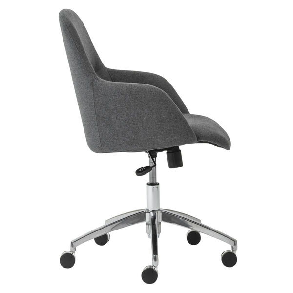 Minna Dark Gray 26-Inch Low Back Office Chair, image 3
