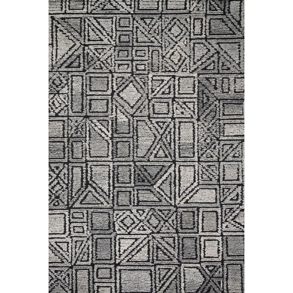 Crafted by Loloi Artesia Charcoal Grey Rectangle: 9 Ft. 3 In. x 13 Ft. Rug, image 1