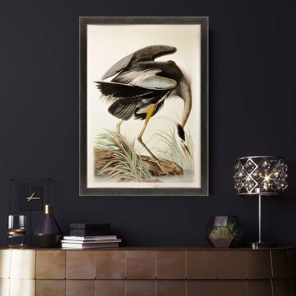 Great Heron Black Wall Art, image 1