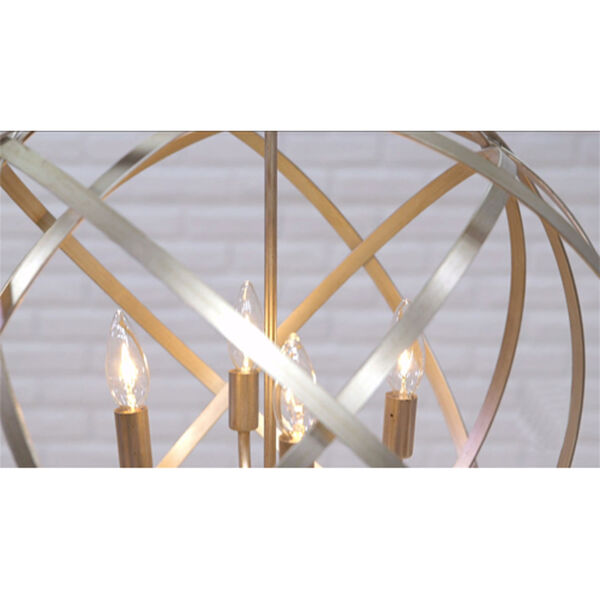 Axis Winter Gold Four Light Pendant, image 3