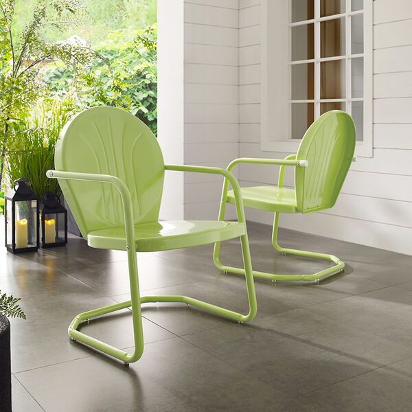 Griffith Key Lime Steel Outdoor Chair, image 5