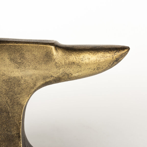 Anvilia Antique Gold Anvil Shaped Bookend, image 5