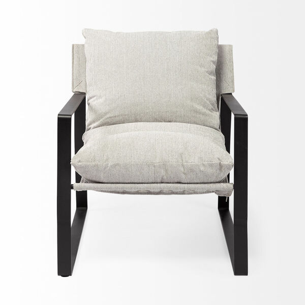 Guilia Frost Gray Sling Arm Chair, image 2