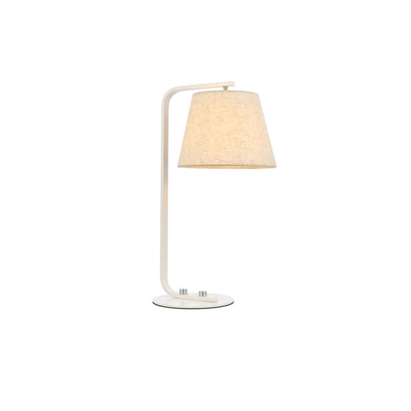 Tomlinson White One-Light Table Lamp, image 1