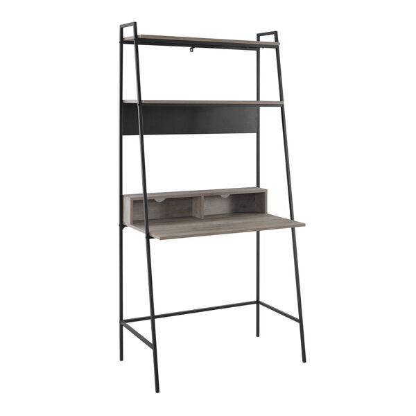 Grey Ladder Computer Desk, image 2