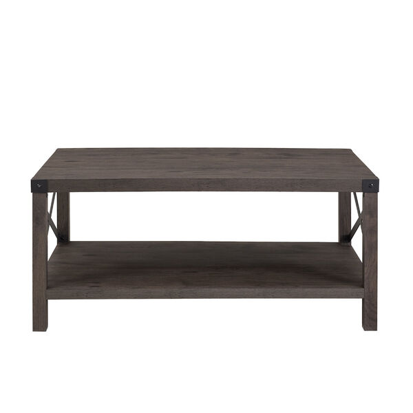 Sable Metal-X Coffee Table with Lower Shelf, image 4