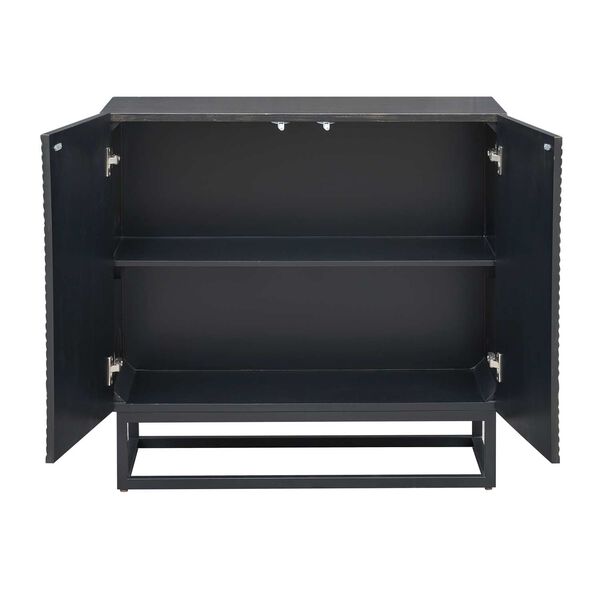 Reese Brown and Black Two Door Cabinet, image 3