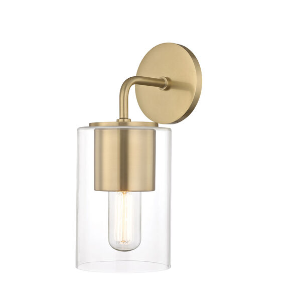 Lula Aged Brass 5-Inch One-Light Wall Sconce, image 1