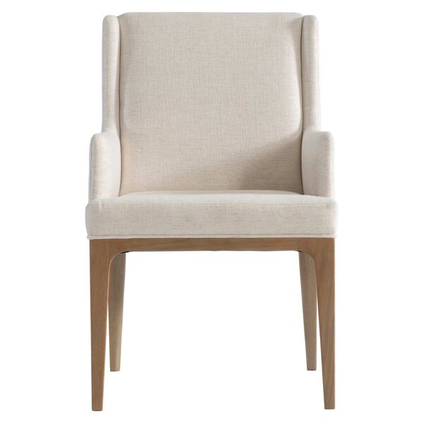 Modulum White and Natural Arm Chair, image 3