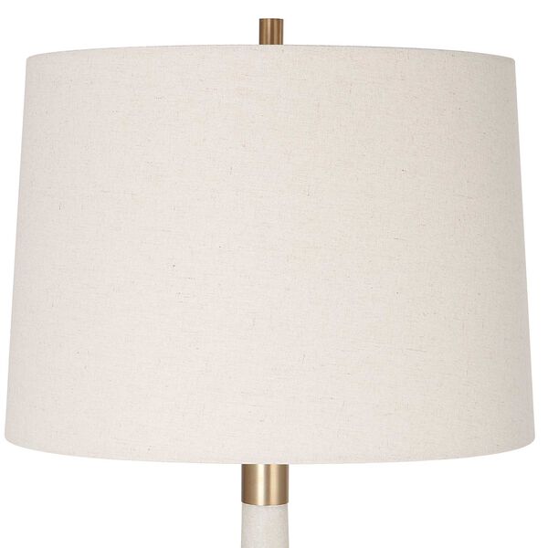 Marille Brushed Brass and Ivory One-Light Table Lamp, image 4