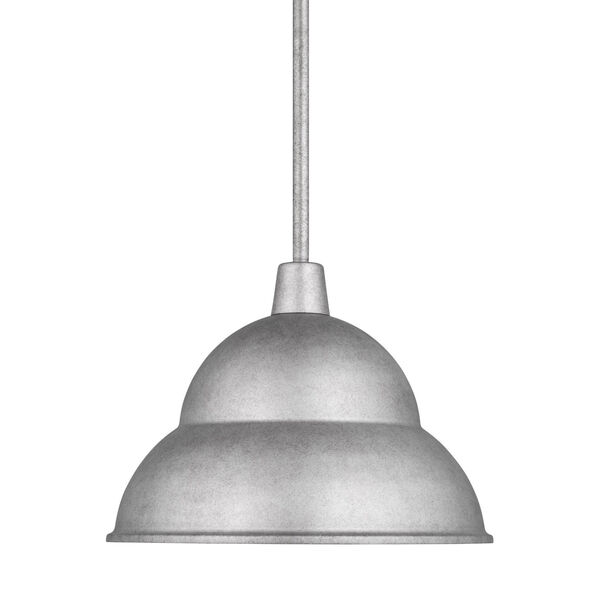Barn Weathered Pewter 10-Inch One-Light Outdoor Pendant, image 2