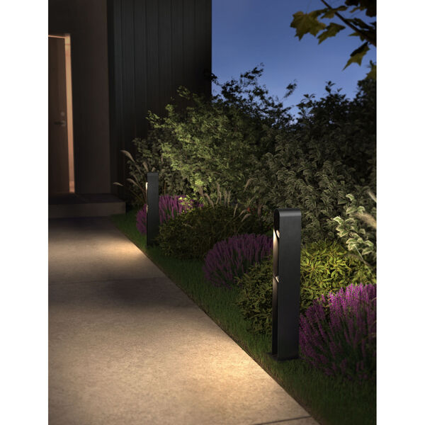 Traverse Black Two-Light Outdoor LED Garden Light, image 2
