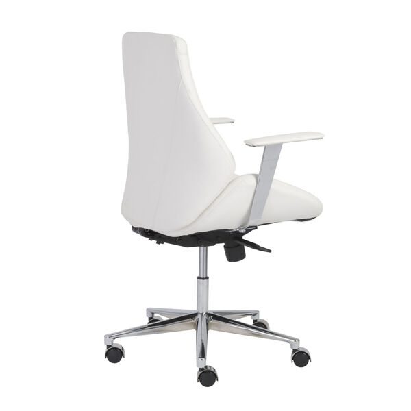 Bergen White 27-Inch Low Back Office Chair, image 4