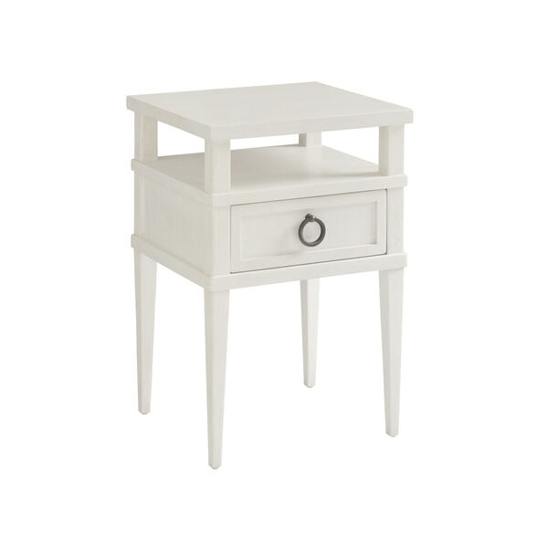 Ocean Breeze White Collier Night Table, image 1
