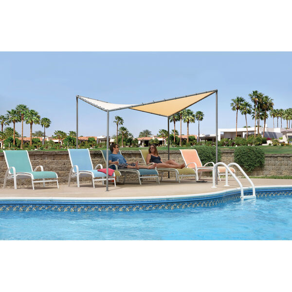 Del Ray Tan 10 x 10 Feet Canopy with Tan Cover, image 2