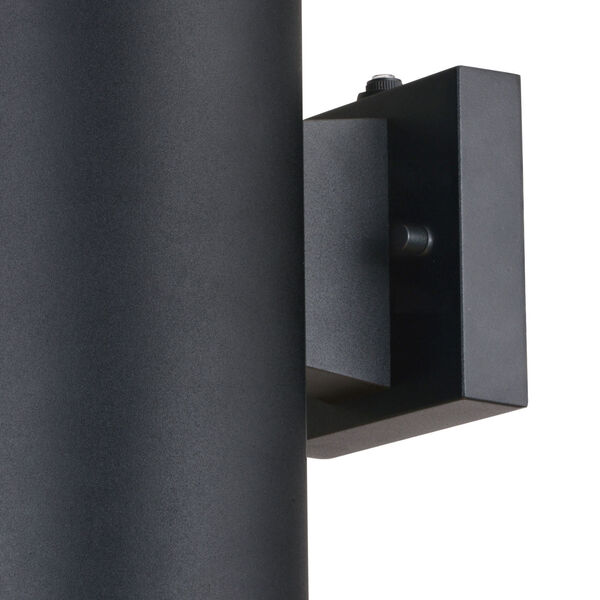 Chiasso Textured Black Two-Light Outdoor Wall Mount, image 5