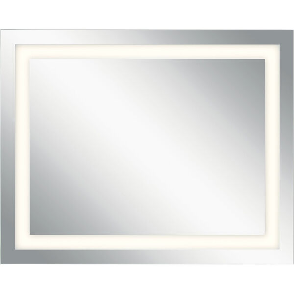 Frosted 24-Inch LED Lighted Rectangular Mirror, image 1
