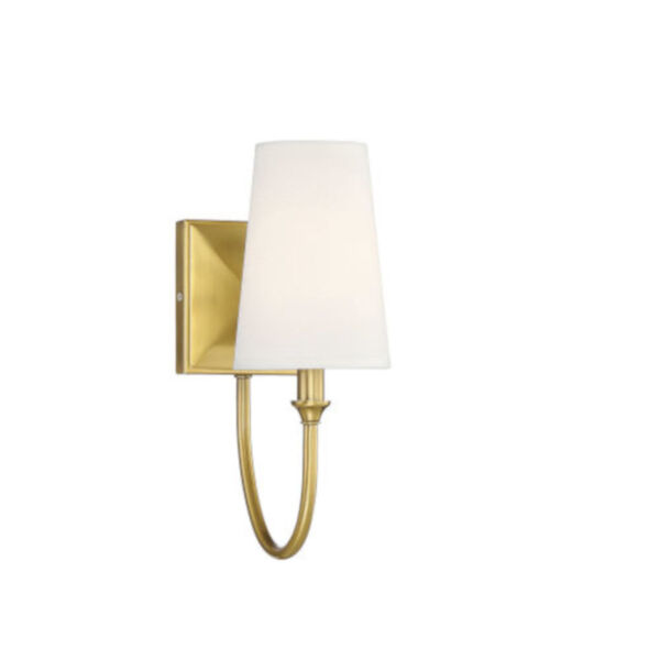 Anna Warm Brass One-Light Wall Sconce, image 1