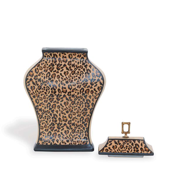 Leopard Brown Decorative Jar, image 3