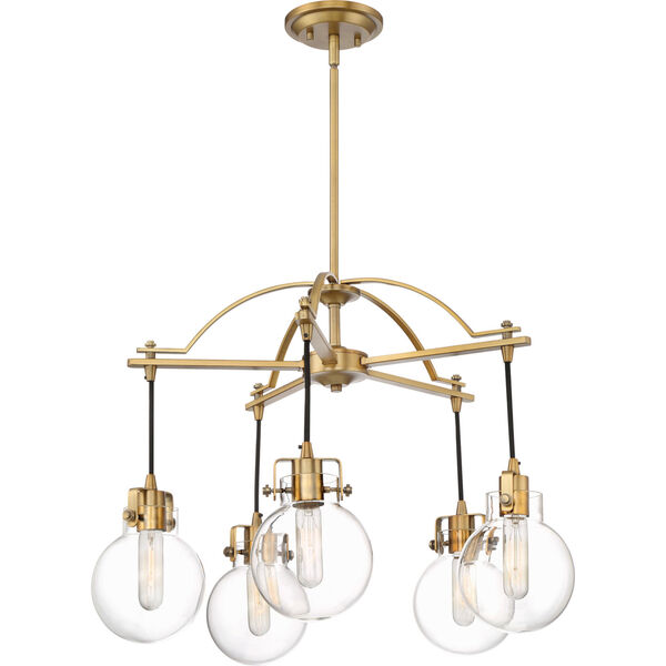 Sidwell Weathered Brass Five-Light Chandelier, image 5