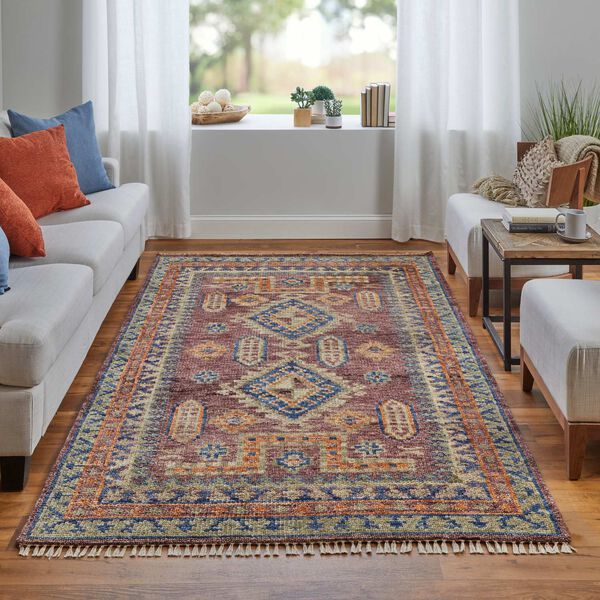 Fillmore Red Green Blue Area Rug, image 3