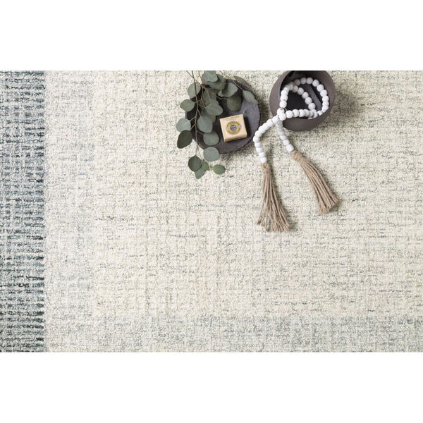 Rosina Gray and Blue 2 Ft. 6 In. x 7 Ft. 6 In. Hand Tufted Rug, image 2