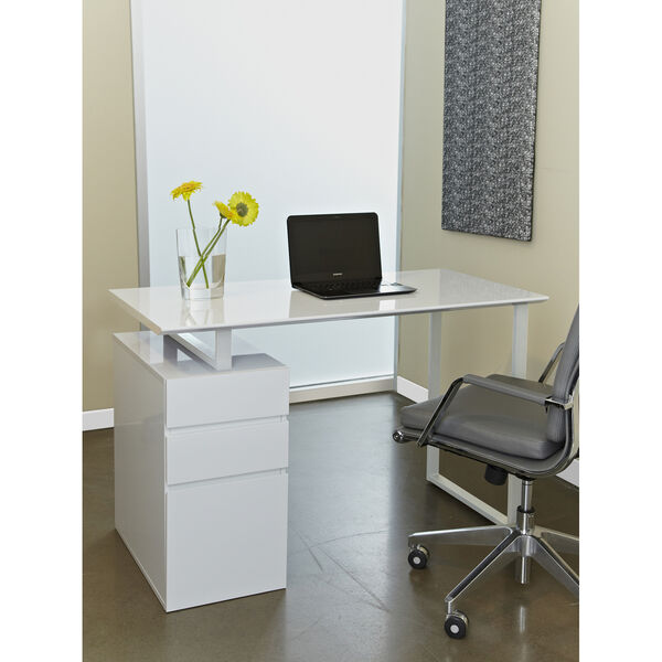 Tribeca Writing Desk with Drawers, image 1