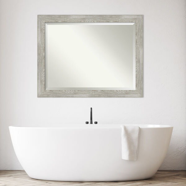 Dove Gray 46W X 36H-Inch Bathroom Vanity Wall Mirror, image 5