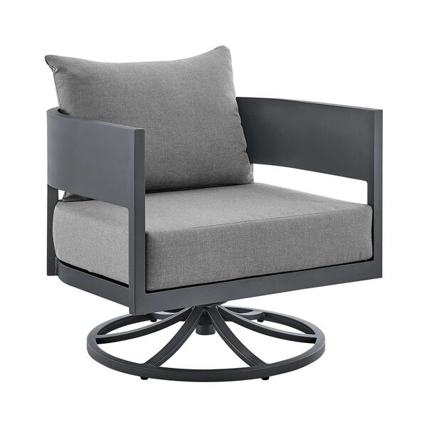 Argiope Dark Grey Outdoor Swivel Chair, image 1
