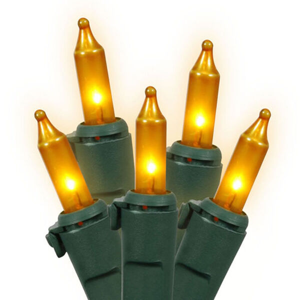 Gold Dura-Lit Green Wire Light Set 50 Lights, image 1