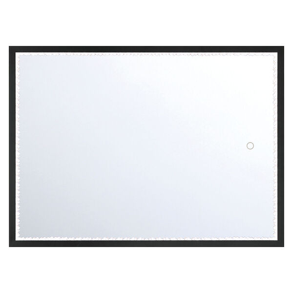 Cerissa Black 22-Inch LED Rectangle Wall Mirror, image 1