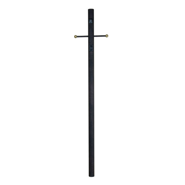 Direct Burial Posts Matte Black Direct Burial Posts with Photocell, image 1