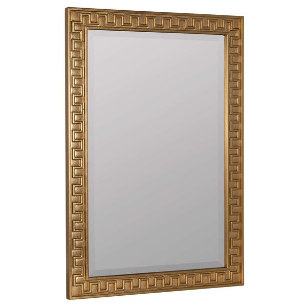 X Erin Gates Antiqued Gold Brook Wall Mirror, image 3