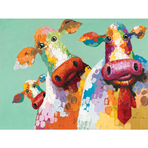 Curious Cows I: 48 x 36-Inch Wall Art, image 1