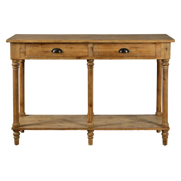 Medium Brown Wash 48-Inch Console Table, image 1