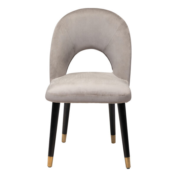 Miami Gray, Black and Gold Dining Chair, Set of Two, image 4