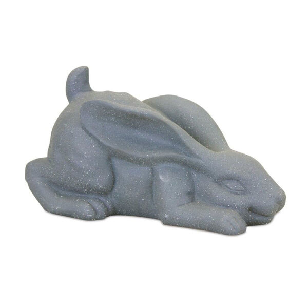 Gray Resin Rabbit Decorative Object, image 1