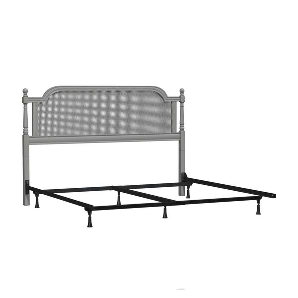 Melanie French Gray King Headboard with Frame, image 7