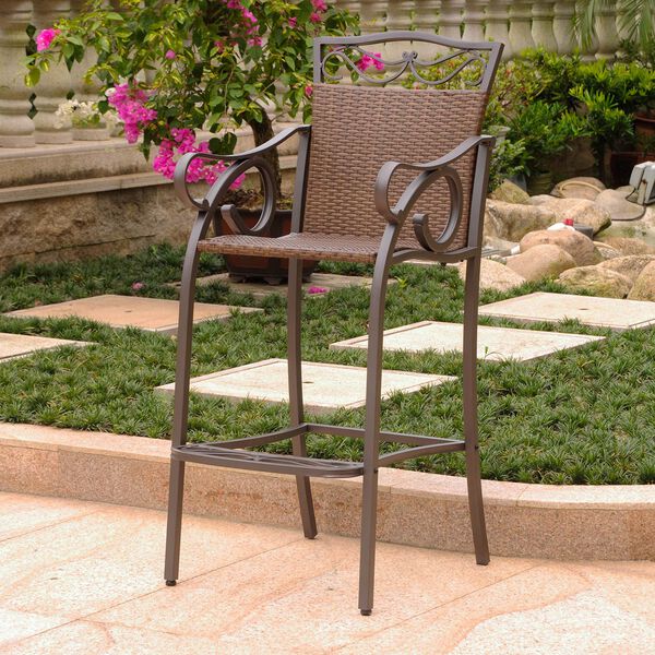 Valencia Antique Brown Bistro Chairs, Set of Two, image 1