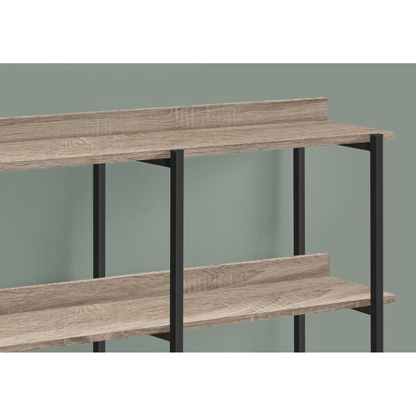 Dark Taupe 3-Tier Console Table, image 3