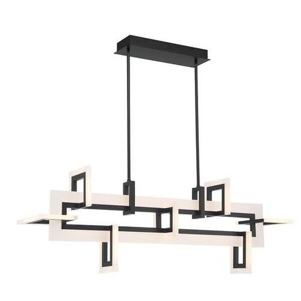 Inizio Black 16-Inch Integrated LED Chandelier, image 2
